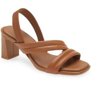 Caslon Lennyn Slingback Sandal In Brown Light size:4